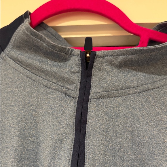 Johnnie-o Blue and Navy Quarter-Zip Pullover XXL - Picture 4 of 8